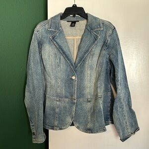 acid wash denim jacket